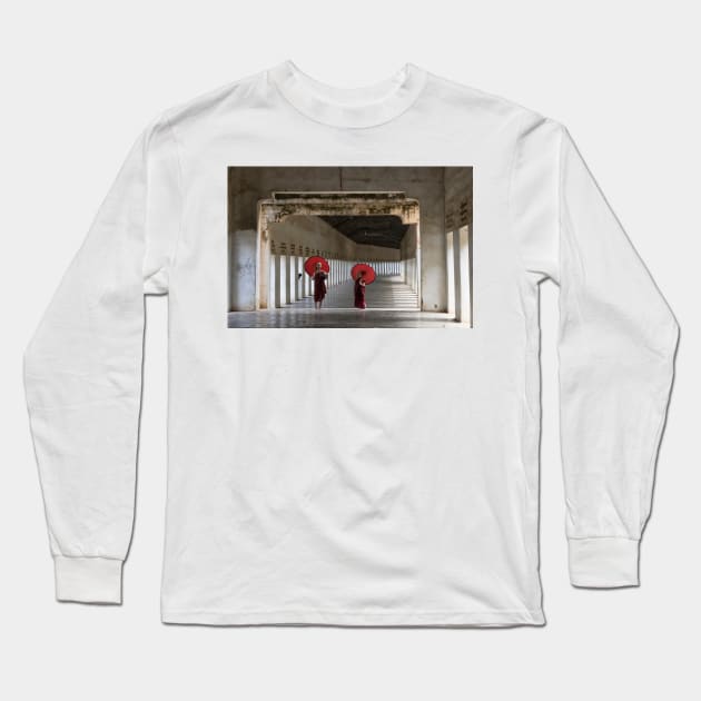 Young Monks Long Sleeve T-Shirt by Memories4you